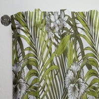 Designart 'Palmiye Tropikal Yaprakları I' Yüzyıl Ortası Modern Perde Paneli