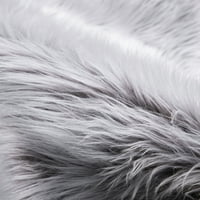 Deluxe Ultra Yumuşak Fau Koyun Derisi Kürk Serisi Kabarık Dekoratif Kapalı Sevişmek Alan Kilim, ayak Dikdörtgen,