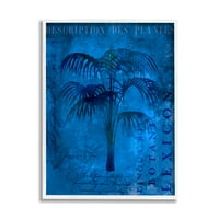 Stupell Tropikal Palmiye Bitki Kolaj Manzara Boyama Beyaz Çerçeveli Sanat Baskı Duvar Sanatı