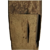 Ekena Millwork 8 H 10 D 72 W Pecky Cypress Fau Ashford Kornişli Ahşap Şömine Mantel Seti, Doğal Altın Meşe