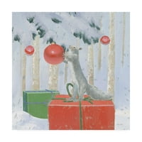 Ticari Marka Güzel Sanatlar 'Noel Yaratıkları Parlak VII' Emily Adams'ın Tuval Sanatı