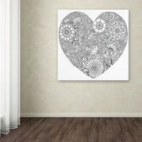 Marka Güzel Sanatlar Aşk Kalp Merhaba Melek tarafından Tuval Sanatı