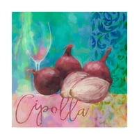Ticari Marka Güzel Sanatlar 'Cipolla Rossa Kırmızı Soğan' Cora Niele'den Tuval Sanatı