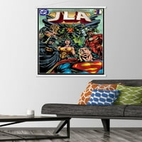 Çizgi roman - Justice League of America - Ahşap Manyetik Çerçeveli JLA Duvar Posteri, 22.375 34