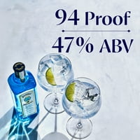 Bombay Safir Cin, L Mavi Şişe, ABV 47%
